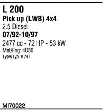 FONOS MI70022 Exhaust System
